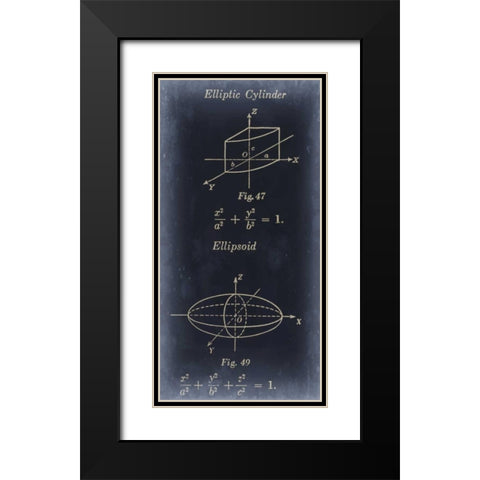 Mathematics I Black Modern Wood Framed Art Print with Double Matting by Johnson, Jason