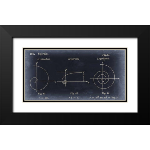 Mathematics III Black Modern Wood Framed Art Print with Double Matting by Johnson, Jason