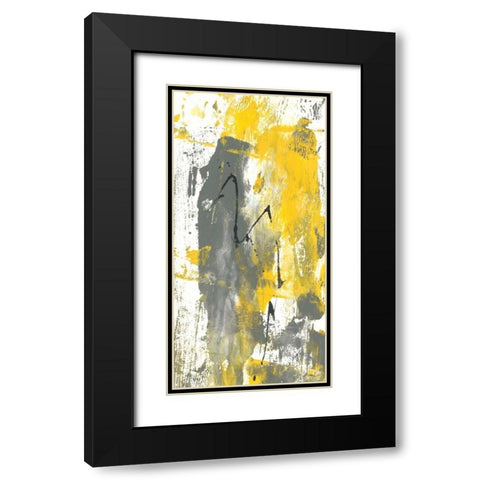 Grey Movement IV Black Modern Wood Framed Art Print with Double Matting by Combs, Joyce