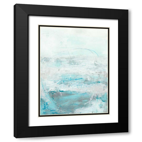 Glass Sea I Black Modern Wood Framed Art Print with Double Matting by Vess, June Erica
