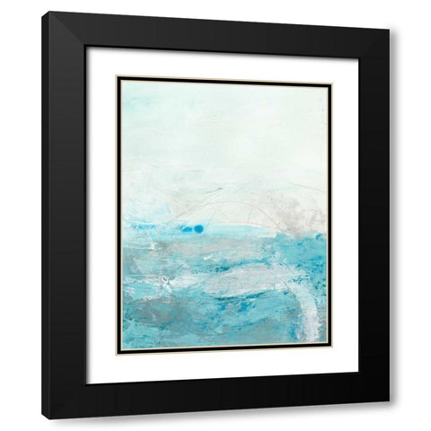 Glass Sea II Black Modern Wood Framed Art Print with Double Matting by Vess, June Erica