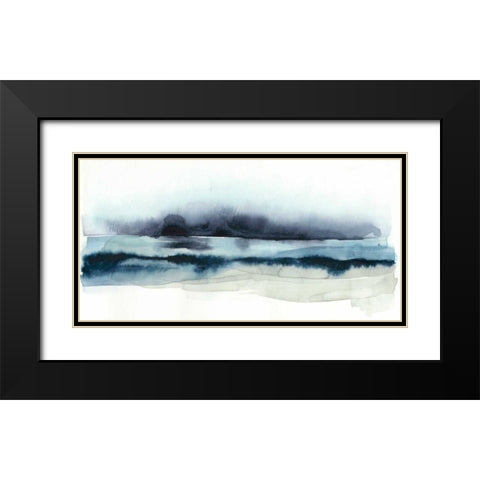 Stormy Sea I Black Modern Wood Framed Art Print with Double Matting by Popp, Grace