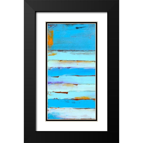 Blue Jam I Black Modern Wood Framed Art Print with Double Matting by Ashley, Erin