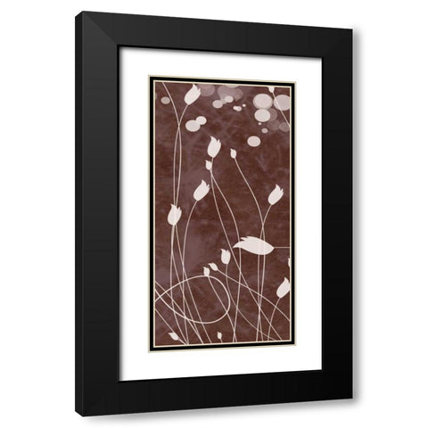 Botany Expressions VIII Black Modern Wood Framed Art Print with Double Matting by Orlov, Irena