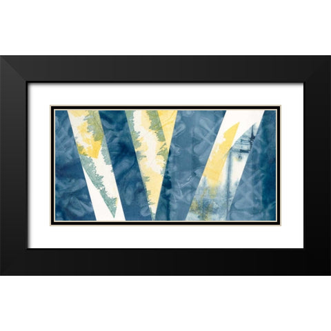 Nautical II Black Modern Wood Framed Art Print with Double Matting by Stramel, Renee W.