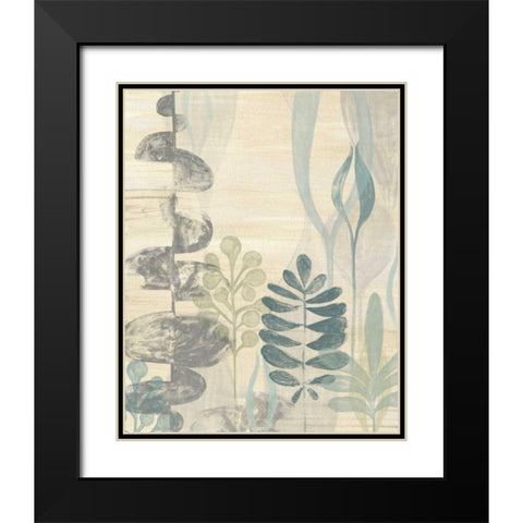 Undersea Garden II Black Modern Wood Framed Art Print with Double Matting by Vess, June Erica