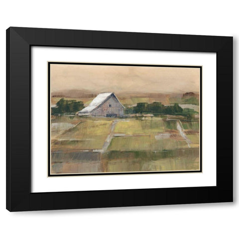 Rural Sunset II Black Modern Wood Framed Art Print with Double Matting by Harper, Ethan
