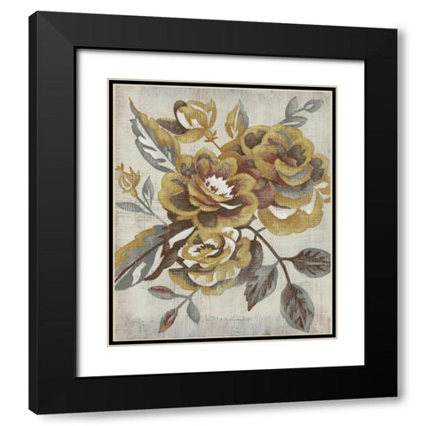 Honeyed Blooms I Black Modern Wood Framed Art Print with Double Matting by Zarris, Chariklia