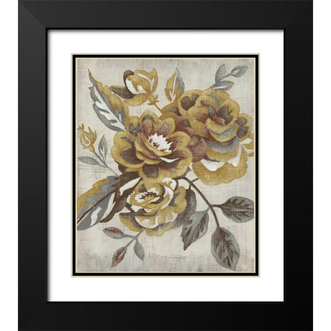 Honeyed Blooms I Black Modern Wood Framed Art Print with Double Matting by Zarris, Chariklia