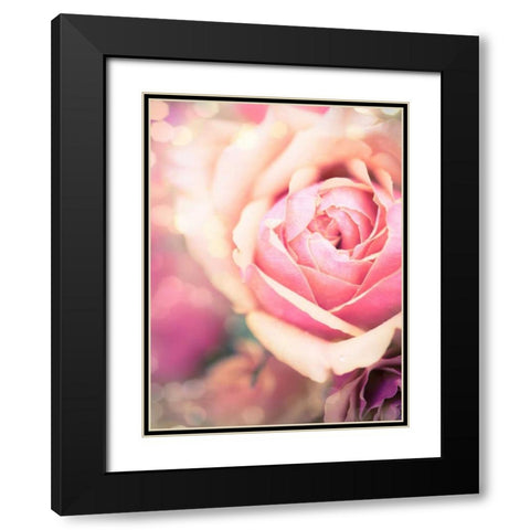 Rosie Pink I Black Modern Wood Framed Art Print with Double Matting by Quintero, Sonja