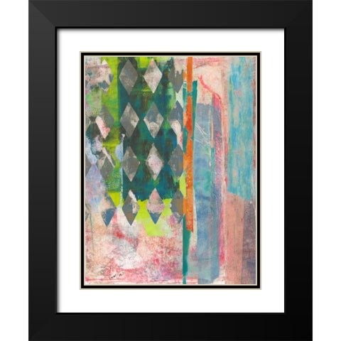 Chartreuse Afternoon II Black Modern Wood Framed Art Print with Double Matting by McCavitt, Naomi