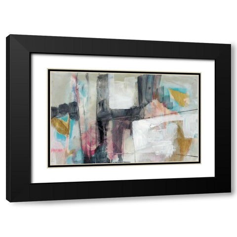 Pastel Kinesis I Black Modern Wood Framed Art Print with Double Matting by Goldberger, Jennifer