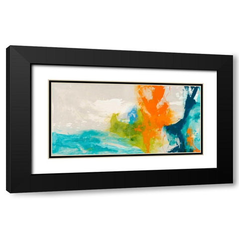 Tidal Abstract I Black Modern Wood Framed Art Print with Double Matting by Jasper, Sisa