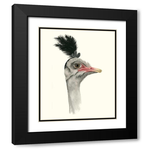 Downton Animals III Black Modern Wood Framed Art Print with Double Matting by Popp, Grace