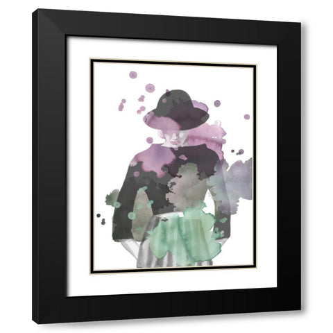 Fashion Illustration II Black Modern Wood Framed Art Print with Double Matting by McCavitt, Naomi