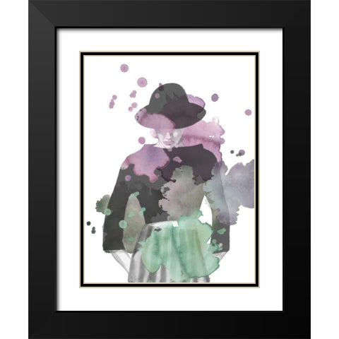 Fashion Illustration II Black Modern Wood Framed Art Print with Double Matting by McCavitt, Naomi