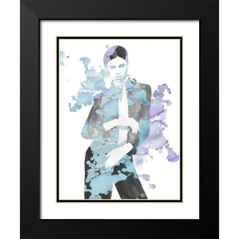 Fashion Illustration III Black Modern Wood Framed Art Print with Double Matting by McCavitt, Naomi