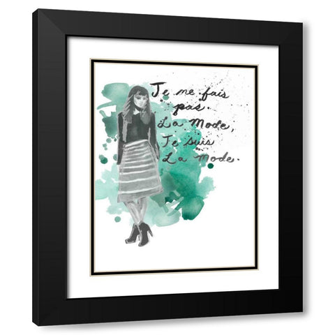 Fashion Quotes I Black Modern Wood Framed Art Print with Double Matting by McCavitt, Naomi