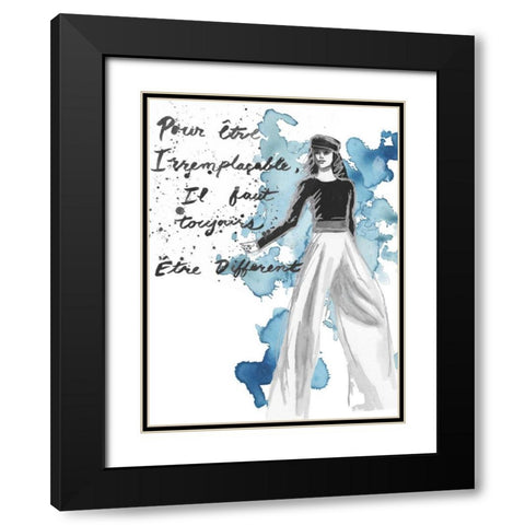Fashion Quotes IV Black Modern Wood Framed Art Print with Double Matting by McCavitt, Naomi