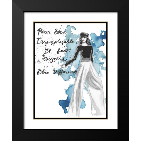 Fashion Quotes IV Black Modern Wood Framed Art Print with Double Matting by McCavitt, Naomi