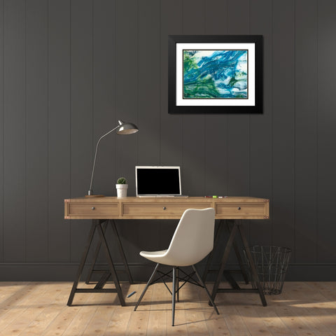 Tidal Sweep I Black Modern Wood Framed Art Print with Double Matting by Chandler, Sharon