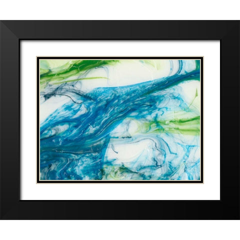 Tidal Sweep III Black Modern Wood Framed Art Print with Double Matting by Chandler, Sharon