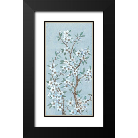 Branches of Blossoms I Black Modern Wood Framed Art Print with Double Matting by OToole, Tim