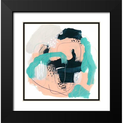Torrent I Black Modern Wood Framed Art Print with Double Matting by Vess, June Erica