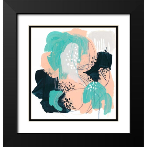 Torrent III Black Modern Wood Framed Art Print with Double Matting by Vess, June Erica