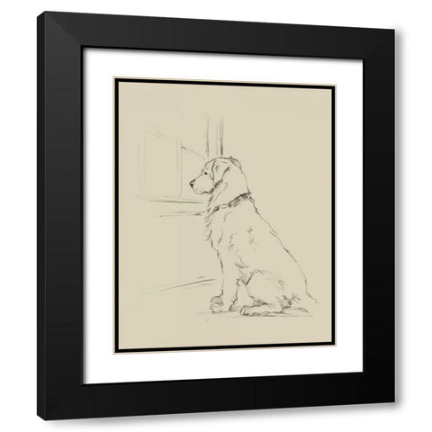 Waiting for Master IV Black Modern Wood Framed Art Print with Double Matting by Harper, Ethan