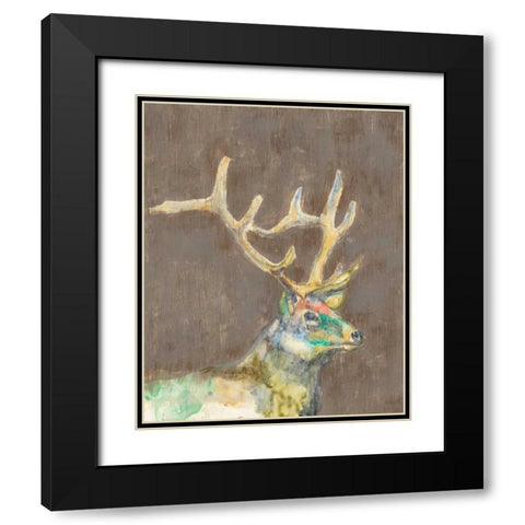 Rustic Wildlife II Black Modern Wood Framed Art Print with Double Matting by Goldberger, Jennifer