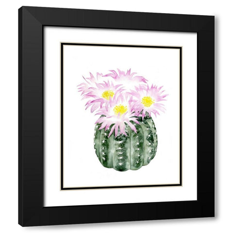 Cactus Bloom I Black Modern Wood Framed Art Print with Double Matting by Popp, Grace