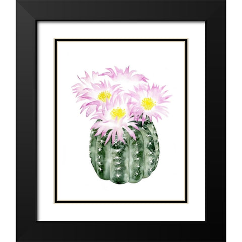 Cactus Bloom I Black Modern Wood Framed Art Print with Double Matting by Popp, Grace