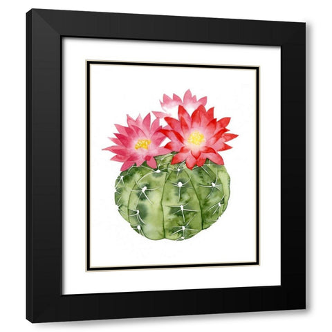 Cactus Bloom III Black Modern Wood Framed Art Print with Double Matting by Popp, Grace