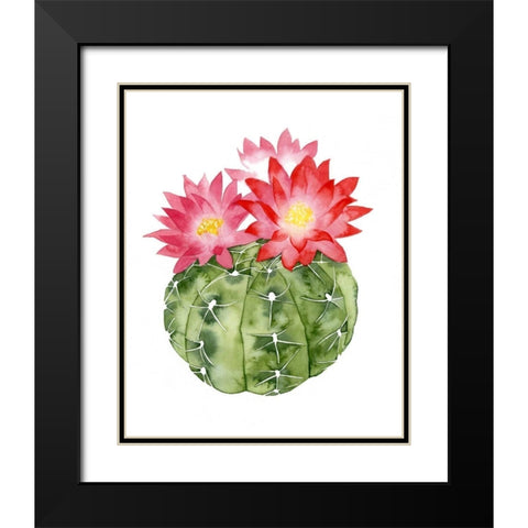 Cactus Bloom III Black Modern Wood Framed Art Print with Double Matting by Popp, Grace