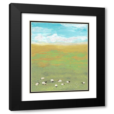 Herd I Black Modern Wood Framed Art Print with Double Matting by Ludwig, Alicia