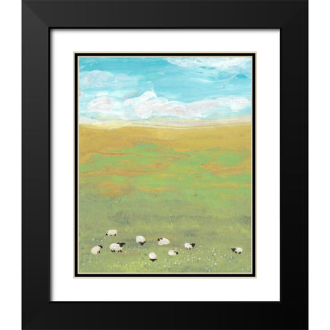 Herd I Black Modern Wood Framed Art Print with Double Matting by Ludwig, Alicia