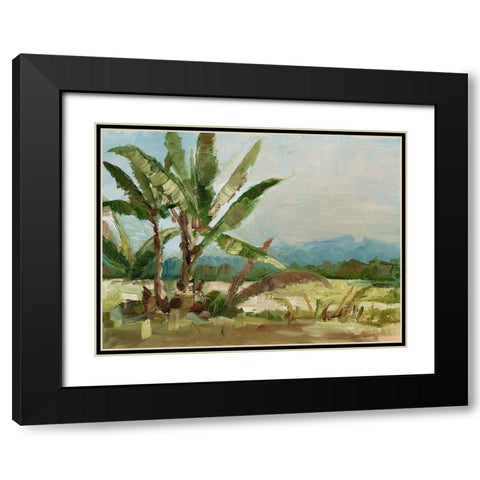 Southern Palms I Black Modern Wood Framed Art Print with Double Matting by Harper, Ethan