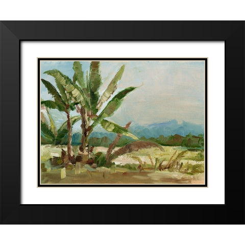 Southern Palms I Black Modern Wood Framed Art Print with Double Matting by Harper, Ethan