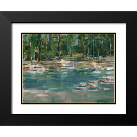 Northwestern Lake I Black Modern Wood Framed Art Print with Double Matting by Harper, Ethan