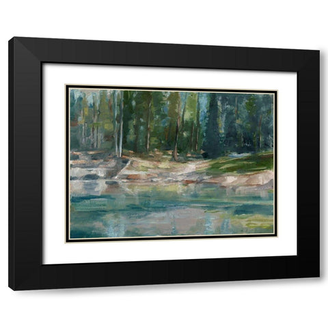 Northwestern Lake II Black Modern Wood Framed Art Print with Double Matting by Harper, Ethan