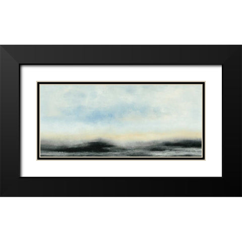 Horizon View I Black Modern Wood Framed Art Print with Double Matting by Gordon, Sharon