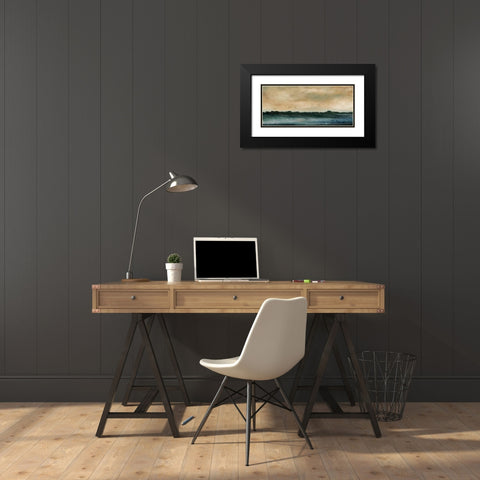 Horizon View V Black Modern Wood Framed Art Print with Double Matting by Gordon, Sharon