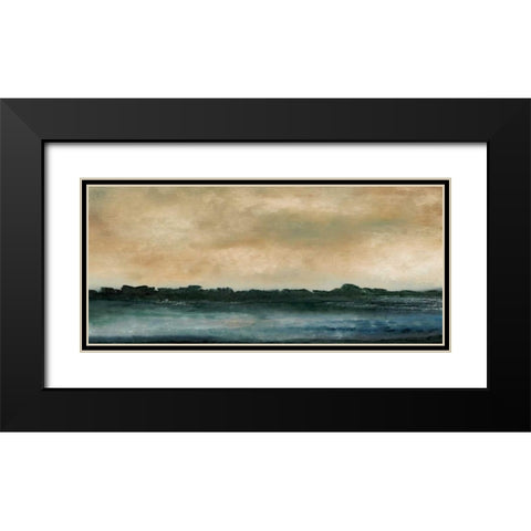 Horizon View V Black Modern Wood Framed Art Print with Double Matting by Gordon, Sharon