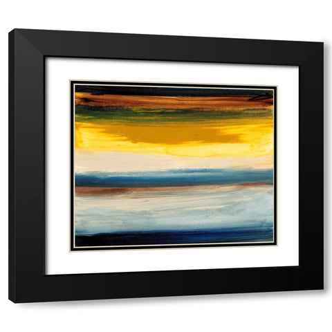 Land and Sky I Black Modern Wood Framed Art Print with Double Matting by Gordon, Sharon