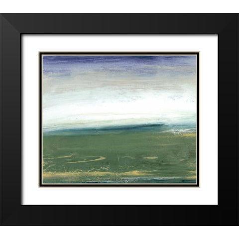 Field and Sky Black Modern Wood Framed Art Print with Double Matting by Gordon, Sharon