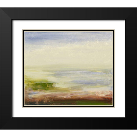 Pastel Sea Black Modern Wood Framed Art Print with Double Matting by Gordon, Sharon