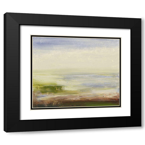 Pastel Sea Black Modern Wood Framed Art Print with Double Matting by Gordon, Sharon