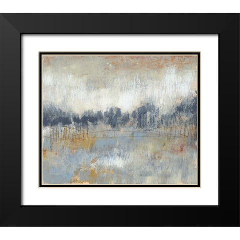 Cool Grey Horizon II Black Modern Wood Framed Art Print with Double Matting by Goldberger, Jennifer