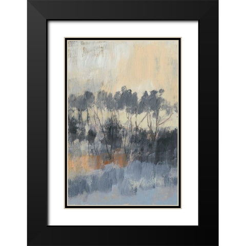 Paynes Treeline I Black Modern Wood Framed Art Print with Double Matting by Goldberger, Jennifer